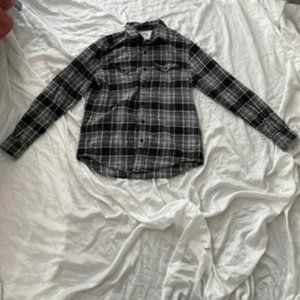 AE Medium Black Plaid Men’s Flannel
